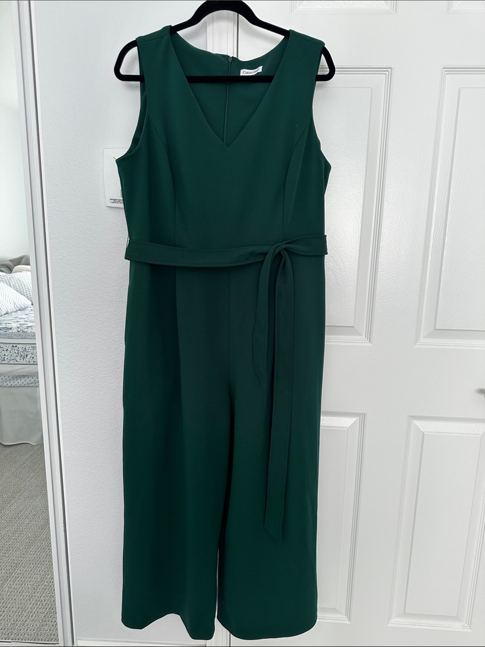 Calvin Klein Forest Green Wide Leg Jumpsuit